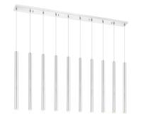 LED Linear Chandelier by Z-Lite - Forest Collection, Chrome Finish - 917MP24-CH-LED-10LCH