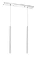 LED Linear Chandelier by Z-Lite - Forest Collection, Chrome Finish - 917MP24-CH-LED-2LCH