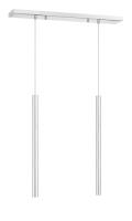 LED Linear Chandelier by Z-Lite - Forest Collection, Chrome Finish - 917MP24-CH-LED-2LCH