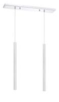 LED Linear Chandelier by Z-Lite - Forest Collection, Chrome Finish - 917MP24-CH-LED-2LCH