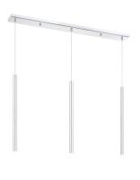 LED Linear Chandelier by Z-Lite - Forest Collection, Chrome Finish - 917MP24-CH-LED-3LCH