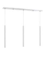 LED Linear Chandelier by Z-Lite - Forest Collection, Chrome Finish - 917MP24-CH-LED-3LCH