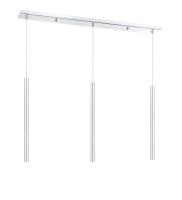 LED Linear Chandelier by Z-Lite - Forest Collection, Chrome Finish - 917MP24-CH-LED-3LCH