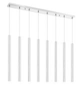 LED Linear Chandelier by Z-Lite - Forest Collection, Chrome Finish - 917MP24-CH-LED-8LCH
