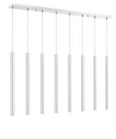 LED Linear Chandelier by Z-Lite - Forest Collection, Chrome Finish - 917MP24-CH-LED-8LCH