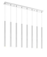 LED Linear Chandelier by Z-Lite - Forest Collection, Chrome Finish - 917MP24-CH-LED-8LCH