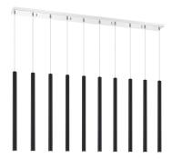 LED Linear Chandelier by Z-Lite - Forest Collection, Chrome Finish - 917MP24-MB-LED-10LCH