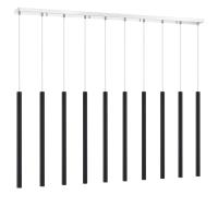 LED Linear Chandelier by Z-Lite - Forest Collection, Chrome Finish - 917MP24-MB-LED-10LCH
