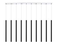 LED Linear Chandelier by Z-Lite - Forest Collection, Chrome Finish - 917MP24-MB-LED-10LCH