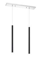 LED Linear Chandelier by Z-Lite - Forest Collection, Chrome Finish - 917MP24-MB-LED-2LCH