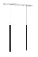 LED Linear Chandelier by Z-Lite - Forest Collection, Chrome Finish - 917MP24-MB-LED-2LCH
