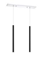LED Linear Chandelier by Z-Lite - Forest Collection, Chrome Finish - 917MP24-MB-LED-2LCH