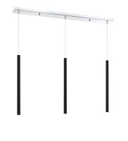 LED Linear Chandelier by Z-Lite - Forest Collection, Chrome Finish - 917MP24-MB-LED-3LCH