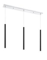 LED Linear Chandelier by Z-Lite - Forest Collection, Chrome Finish - 917MP24-MB-LED-3LCH