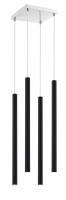 LED Chandelier by Z-Lite - Forest Collection, Chrome Finish - 917MP24-MB-LED-4SCH