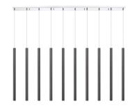LED Linear Chandelier by Z-Lite - Forest Collection, Chrome Finish - 917MP24PBL-LED-10LCH