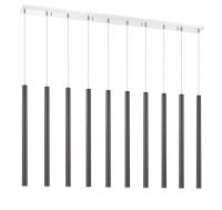 LED Linear Chandelier by Z-Lite - Forest Collection, Chrome Finish - 917MP24PBL-LED-10LCH
