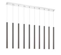 LED Linear Chandelier by Z-Lite - Forest Collection, Chrome Finish - 917MP24PBL-LED-10LCH
