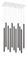 LED Chandelier by Z-Lite - Forest Collection, Chrome Finish - 917MP24PBL-LED-11LCH