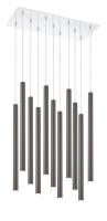 LED Chandelier by Z-Lite - Forest Collection, Chrome Finish - 917MP24PBL-LED-11LCH