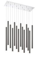LED Chandelier by Z-Lite - Forest Collection, Chrome Finish - 917MP24PBL-LED-14LCH