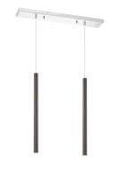 LED Linear Chandelier by Z-Lite - Forest Collection, Chrome Finish - 917MP24-PBL-LED-2LCH