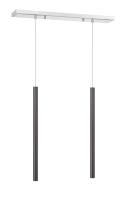 LED Linear Chandelier by Z-Lite - Forest Collection, Chrome Finish - 917MP24-PBL-LED-2LCH