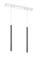 LED Linear Chandelier by Z-Lite - Forest Collection, Chrome Finish - 917MP24-PBL-LED-2LCH