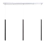 LED Linear Chandelier by Z-Lite - Forest Collection, Chrome Finish - 917MP24-PBL-LED-3LCH