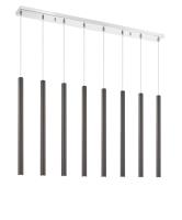 LED Linear Chandelier by Z-Lite - Forest Collection, Chrome Finish - 917MP24-PBL-LED-8LCH