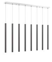 LED Linear Chandelier by Z-Lite - Forest Collection, Chrome Finish - 917MP24-PBL-LED-8LCH
