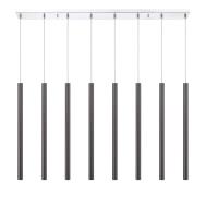 LED Linear Chandelier by Z-Lite - Forest Collection, Chrome Finish - 917MP24-PBL-LED-8LCH