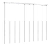 LED Linear Chandelier by Z-Lite - Forest Collection, Chrome Finish - 917MP24-WH-LED-10LCH