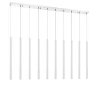 LED Linear Chandelier by Z-Lite - Forest Collection, Chrome Finish - 917MP24-WH-LED-10LCH