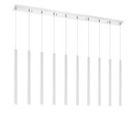 LED Linear Chandelier by Z-Lite - Forest Collection, Chrome Finish - 917MP24-WH-LED-10LCH