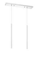 LED Linear Chandelier by Z-Lite - Forest Collection, Chrome Finish - 917MP24-WH-LED-2LCH
