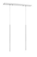 LED Linear Chandelier by Z-Lite - Forest Collection, Chrome Finish - 917MP24-WH-LED-2LCH