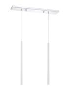LED Linear Chandelier by Z-Lite - Forest Collection, Chrome Finish - 917MP24-WH-LED-2LCH
