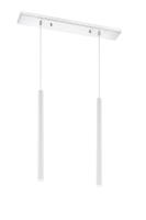 LED Linear Chandelier by Z-Lite - Forest Collection, Chrome Finish - 917MP24-WH-LED-2LCH