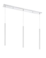 LED Linear Chandelier by Z-Lite - Forest Collection, Chrome Finish - 917MP24-WH-LED-3LCH