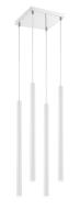 LED Chandelier by Z-Lite - Forest Collection, Chrome Finish - 917MP24-WH-LED-4SCH