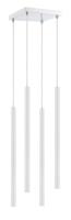 LED Chandelier by Z-Lite - Forest Collection, Chrome Finish - 917MP24-WH-LED-4SCH