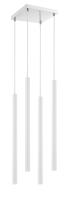 LED Chandelier by Z-Lite - Forest Collection, Chrome Finish - 917MP24-WH-LED-4SCH
