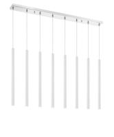 LED Linear Chandelier by Z-Lite - Forest Collection, Chrome Finish - 917MP24-WH-LED-8LCH