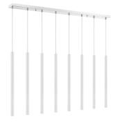 LED Linear Chandelier by Z-Lite - Forest Collection, Chrome Finish - 917MP24-WH-LED-8LCH