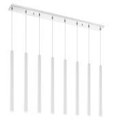 LED Linear Chandelier by Z-Lite - Forest Collection, Chrome Finish - 917MP24-WH-LED-8LCH