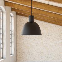 One Light Pendant by Kuzco Lighting - Irving Collection, Black Finish - 493513-BK