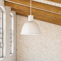 One Light Pendant by Kuzco Lighting - Irving Collection, White Finish - 493513-WH