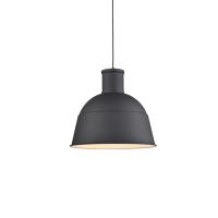 One Light Pendant by Kuzco Lighting - Irving Collection, Black Finish - 493522-BK