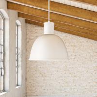 One Light Pendant by Kuzco Lighting - Irving Collection, White Finish - 493522-WH